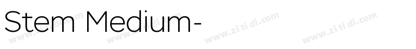 Stem Medium字体转换